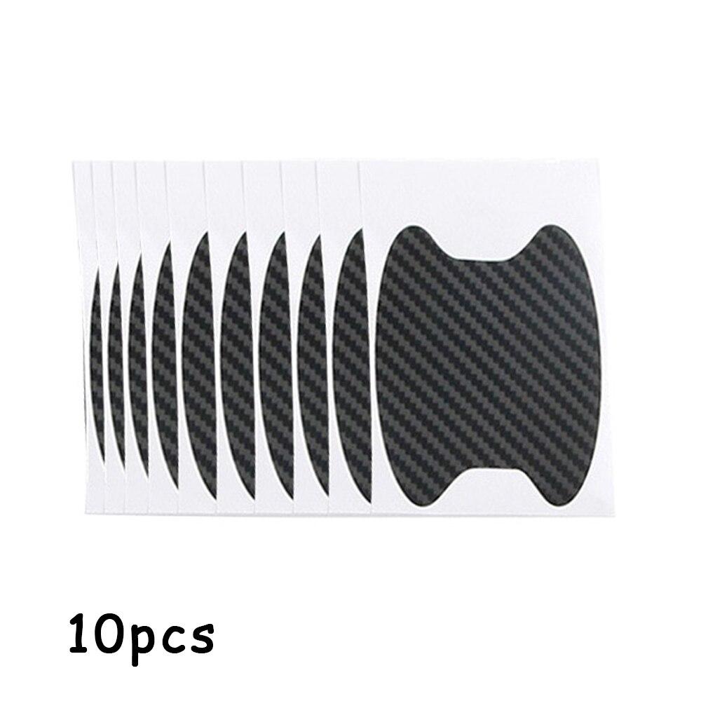 10pcs/Lot Universal Handle Sticker Car Door Handle Bumper Sticker Paper Protective Film Carbon Fiber Handle Wrist Bumper Sticker