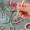 Practical French Embroidered Beaded Crochet With Good Quality