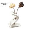 Elegant Flower Display 3D Printed Curved Arrangement Stand, Minimalist Holder Ornament, Decorative Home Accent Creative Artistic Table Decoration for