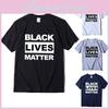 Стильная черная футболка 'Black Lives Matter' против расизма для унисекс, повседневная и удобная