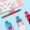 4PCS Useful Convenient Stationery Self-adhesive Pen Holder Leather Pen Clips Notebook Elastic Loop