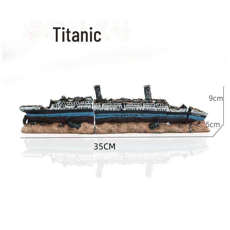 Декор для аквариума из смоляных камней - набор для укрытия рака-отшельника