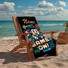 Custom Name Ultra-Soft Beach Towel with Game Controller Theme,Ideal for Pool - Camping, Diving - Perfect Travel Essential, Vibrant Beach Towel.
