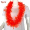 5pcs Glowing Large Fluorescent Garland Necklaces Five Star Lightweight Plastic Garland  Birthdays