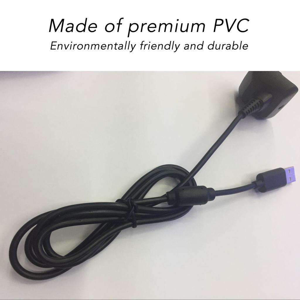 Зарядный кабель для Xbox 360 ПВХ Plug and Play USB-кабель для зарядки с магнитным кольцом для Xbox
