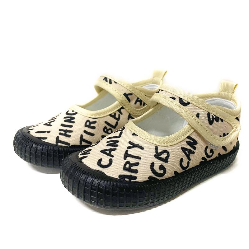 Повседневная обувь для девочек Zapatillas 2024 Весна Новые минималистичные цветочные детские туфли Повседневные парусиновые туфли для девочек Легкие туфли с неглубоким носком для малышей Tenis