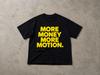 More Money More Motion Tee YK Tshirt Hiphop Harajuku Letter Print Vintage Top Punk Oversized Casual Loose Short Sleeve Unisext