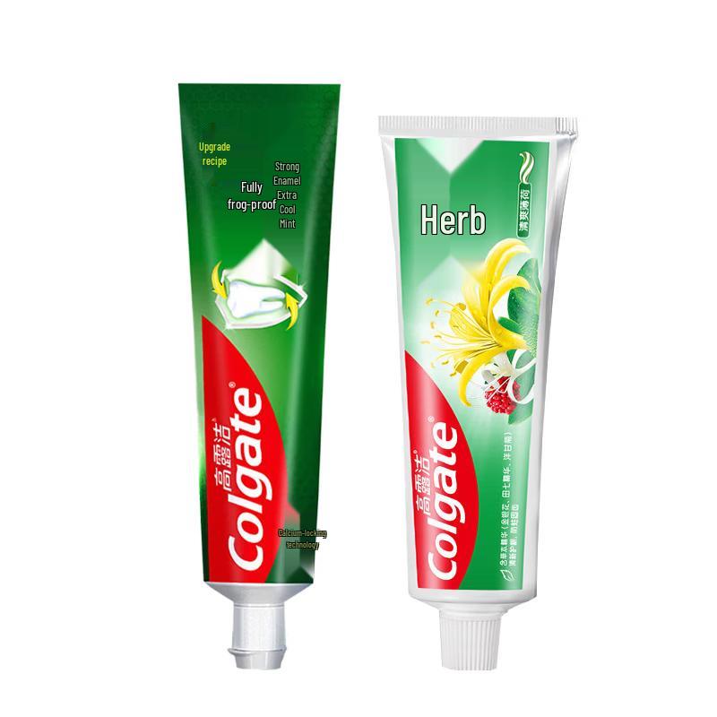 Colgate Anti-Cavity Mint & Herbal Toothpaste Set
