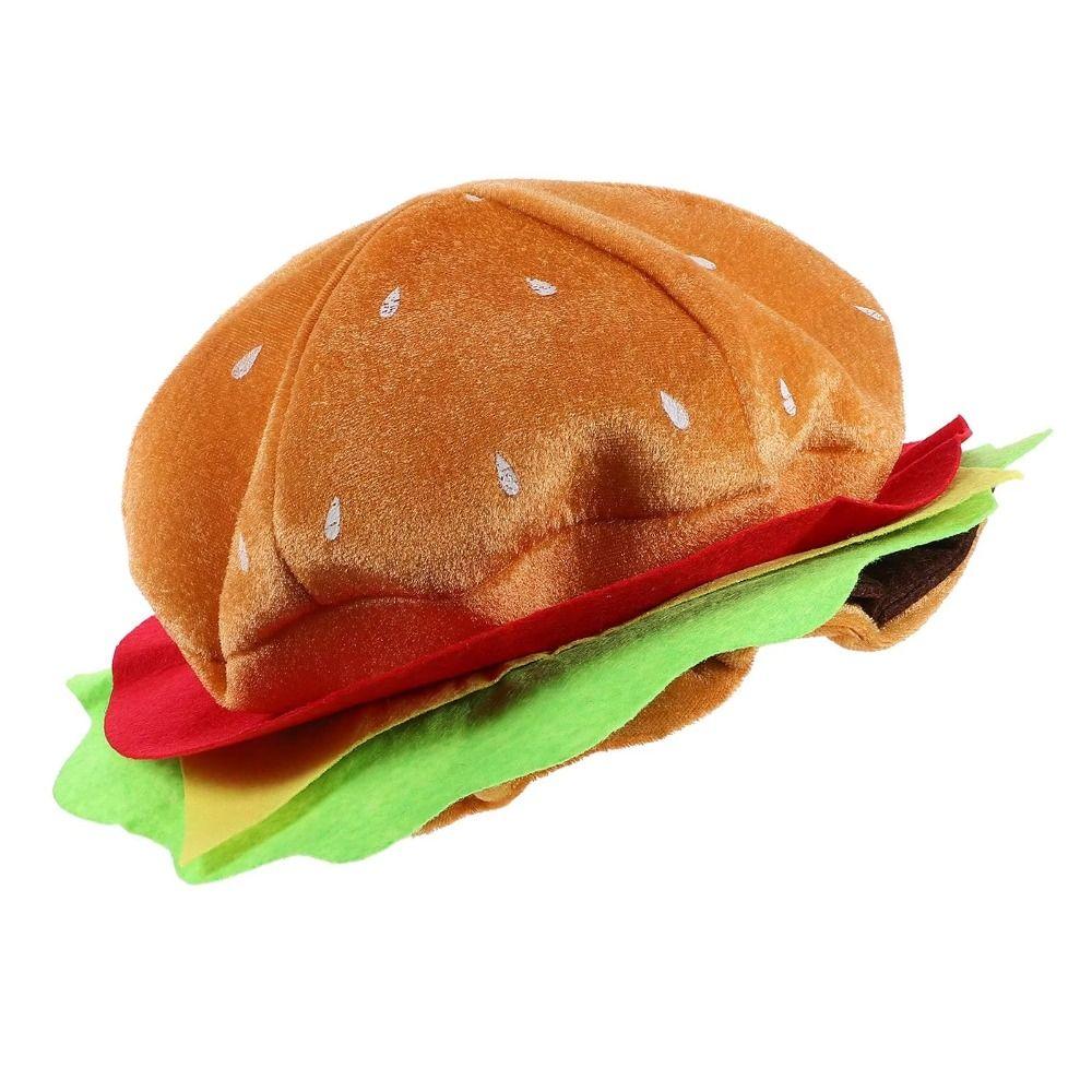 Cartoon Decorative Fries Hat Cute Halloween Cap Beach Cap Photo Props Cap  Birthday Props