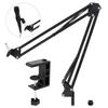 Heavy Duty Table Clamp Universal Mic Arm Stand Metal Boom for Podcast Streaming Recording with 3/8 5/8 Inch Adapter