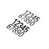 Reflective Scrapbooking Supplies Mailbox Sticker Address Numbers Mailbox Decal Number Sticker