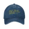 Vintage I just wanna dive Swim ship kpop Golf Cap Unisex Women Snapback Hat  Formal Golf Gift Sun Hats