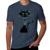 Green Eyed Kitty Tshirt Stylish Graphic Short Sleeve Top Tshirt