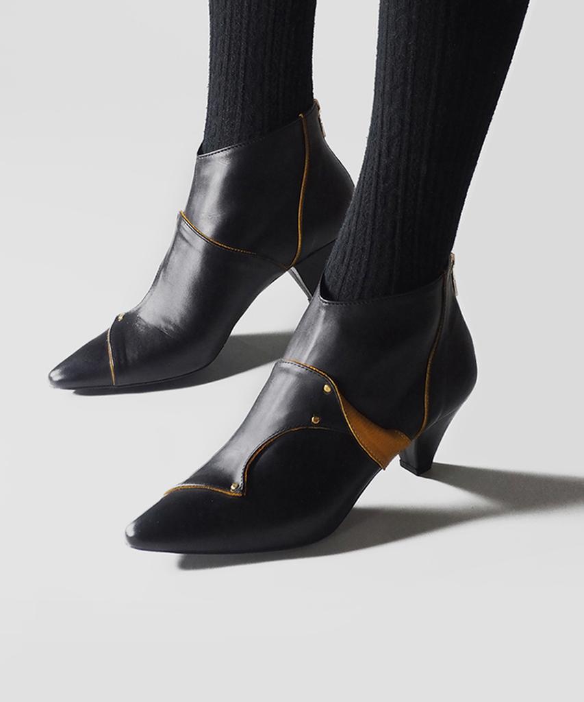 Heedimensional Solmobica Booties Black & Yellow
