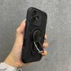 Чехол Ring Bracket Armor Phone Case для Apple iPhone16promax - устойчивый к падениям утолщенный силиконовый чехол с держателем для