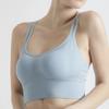 Women's Summer Outdoor One Piece Shockproof Sports Bra Cross Back Yoga Fitness Running Push Up Camisole Bra