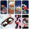 Japanese Style Anime Phone Case For Xiaomi Redmi Note 7 8 9 10 Lite 11 11E 11T 12 Pro 11S 4G 10T 5G 8T 9S 10S TPU Black Cover