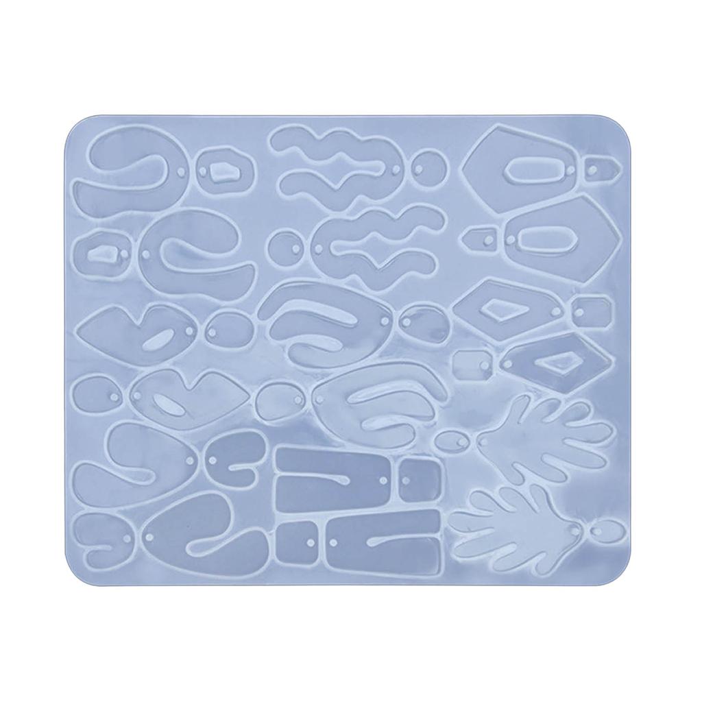 DIY Irregular Earring Molds Necklace Jewelry Pendant Making Mold DIY Crafts Keychain Pendant Mold Gift for Women Girl