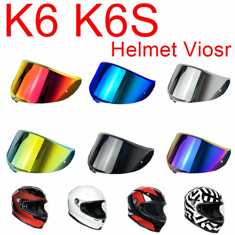 K6S Козырьки Шлем Защитный Щиток Лица Козырек Ветрозащитный для AGV K6 Высокая Прочность Сила Солнцезащитный Электролитическое Покрытие