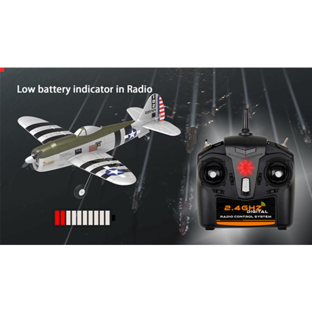 Eachine Mini P-47 Razorback Bonnie Warbird EPP 500mm Wingspan RTF 2.4G 6-Axis Gyro Stabilizer RC High Scale Airplane Fixed Wing with Flight Controller