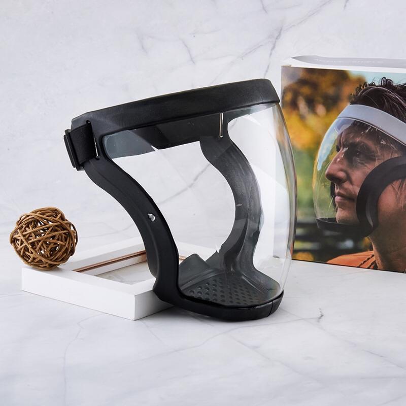 Safety Face Shield Anti-splash Anti-fog Features with Adjustable Headband for Office and Travel