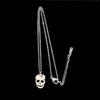Laser-Cut Stainless Steel Skull Pendant Necklace for Women