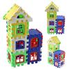 Baby Kid House Building Blocks Construction Toy Plastic Magnetic Blocks Kids Toys