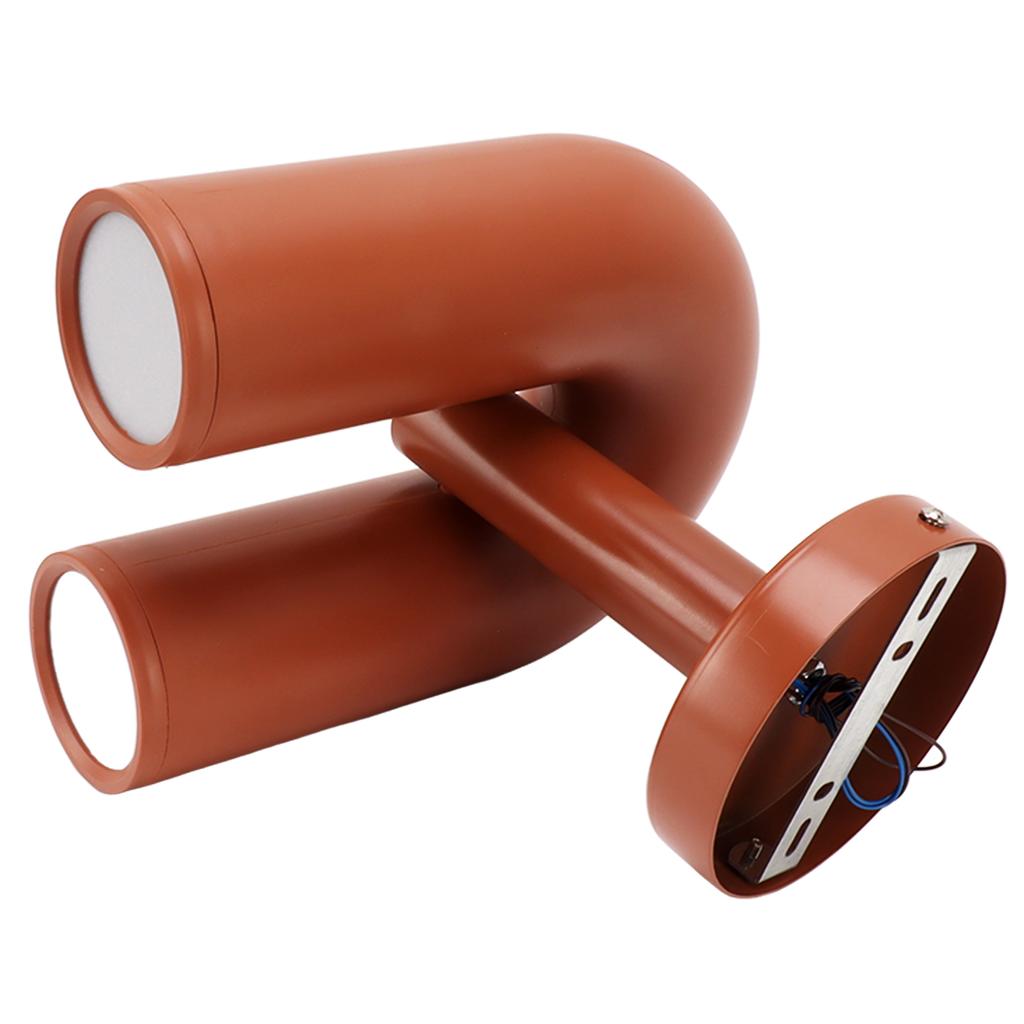 U Shape Wall Lamp Iron ABS Nordic Modern Warm Light Decorative Wall Mounted U Shape Lantern for