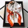 70x70cm Luxury Square Silk Scarf for Women Silk Feeling Shawl Satin Hijab Fashion Wraps Hair Bands Ribbon Headband Bandana