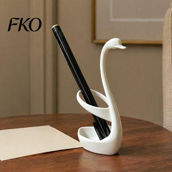 Stylish Pencil Holder 3D Printed Swan Pen Holder, Decorative Desk Organizer, Aesthetic Storage Environmentally Friendly Cup Container, Minimalist