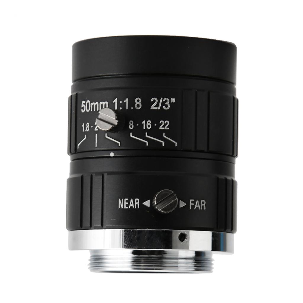 5MP HD Camera Lens 50mm Focal Length Manual Aperture C Mount CCTV Surveillance