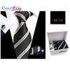 Cozy Up Ties for Men Set with Pocket Square Cufflink and Tie Clip | Necktie Handkerchief In Gift Box for Wedding