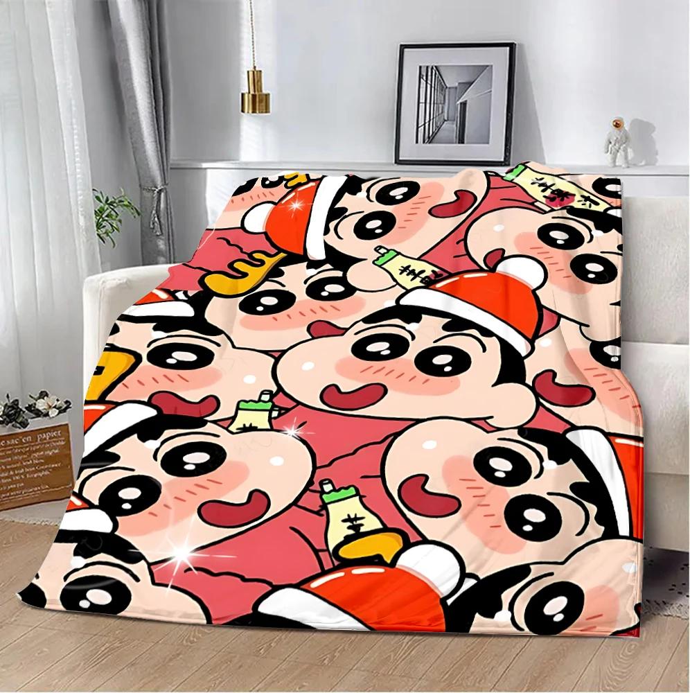 Crayon-ShinS chanS Printed Blanket Picnic Blankets Warm Blanket Soft and Comfortable Blanket Home Travel Birthday Gift