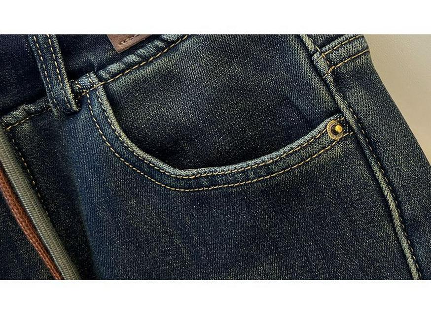 Женские джинсы с высокой талией, в стиле ретро, с широкими штанинами - Осень/Зима 2025 - Большие размеры и для миниатюрных