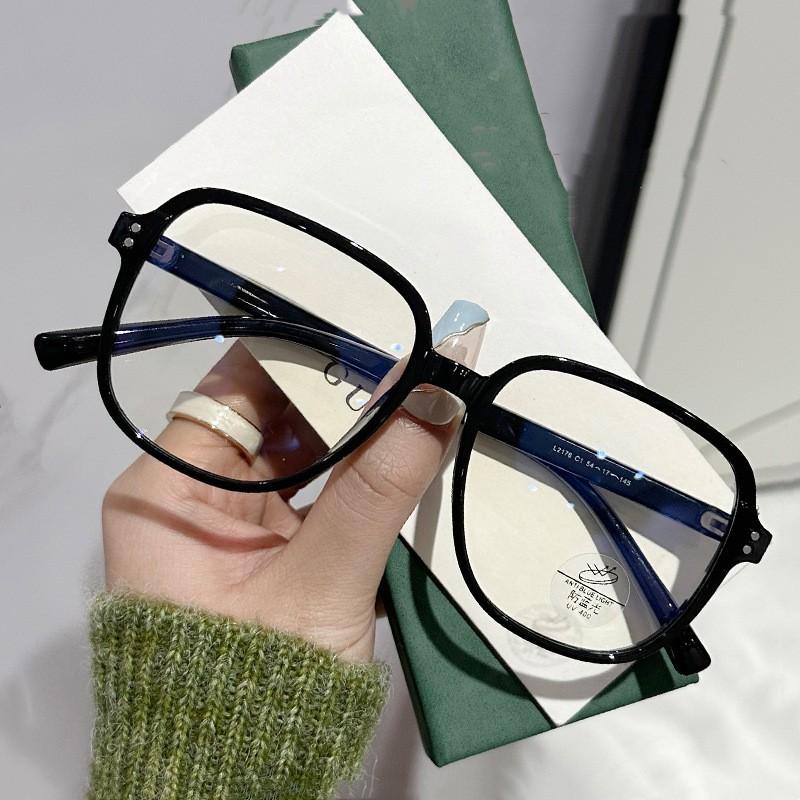 Big Square Ladies Finished Myopia Glasses Men Women Luxury Design Oversized Eywear Blue Light Blocking Eyeglasses For Ladies