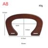 Lightweight Natural Wood Arch Bag Handle 1Pcs Replacement Accessory for Handmade Crochet Knit Bag Purse Making Crafts