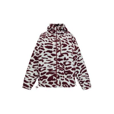 Куртка с капюшоном и принтом животных на молнии, женская многоцветная IW3841
