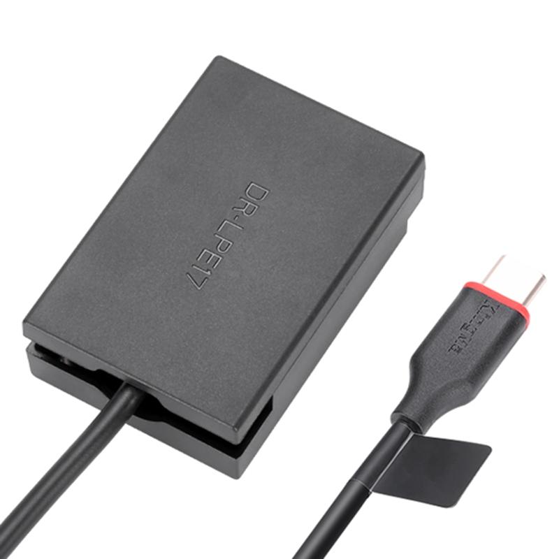 LP-E17 Replacement Dummy Battery Power Supply Adapter for DC Coupler Charger Kit for 77D 200D 750D 760D 800D 850D M3 Cam