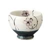 Ippuku X with a Floral Arabesque Matcha Cafe Mino Made In Japan Ale-net Bowl, Teacup, 9.8 7.3 Cm, Indigo-Glazed Pattern, Bowl, Bowl, Ware,