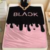 1 шт. Фланелевое одеяло с принтом Blackpink, Высокое качество, Для всех сезонов, Декор для дома, Тепло и уют, Идеально для рождественских подарков