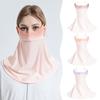 2024 New Summer Women Sunscreen Dustproof Face Cover Scarf Neck Wrap Outdoor Cycling Running Breathable Shawls