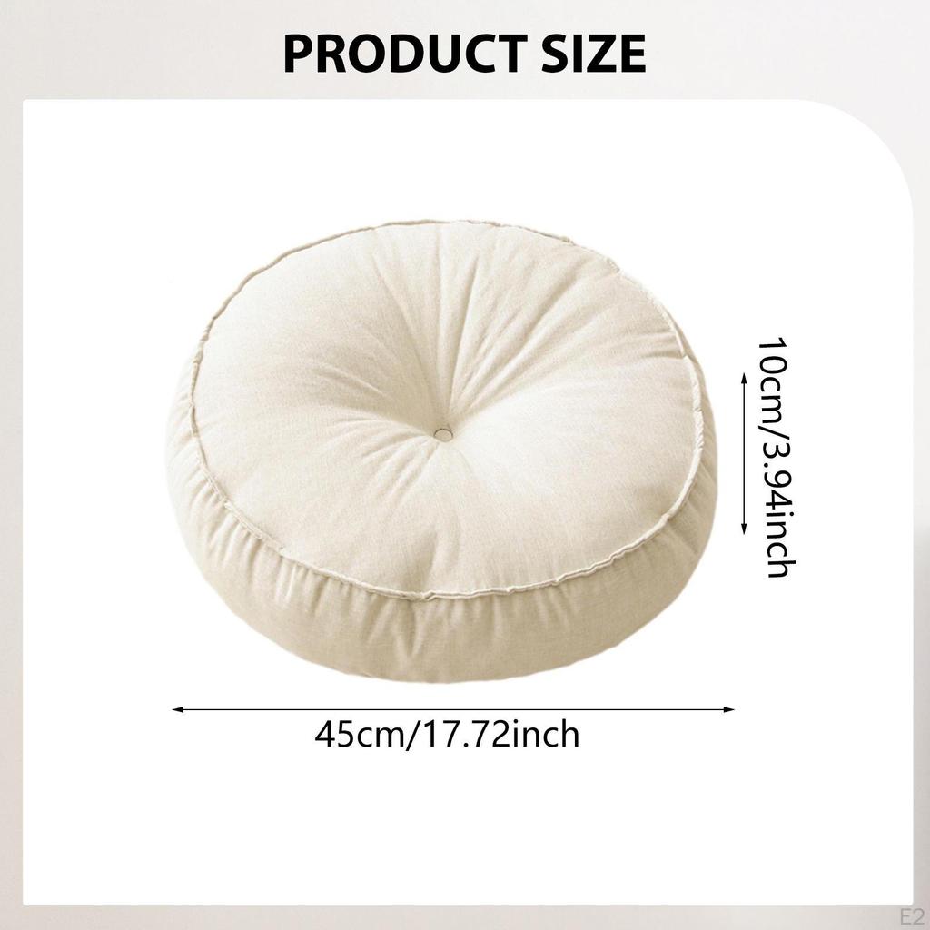 Floor Cushion Pad Comfortable Seating Meditation Pillow for Chair Sofa Office Indoor