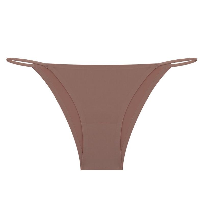 FINETOO Бесшовные трусики, однотонное нижнее белье для женщин, сексуальный дизайн с талией, удобное нижнее белье, трусы