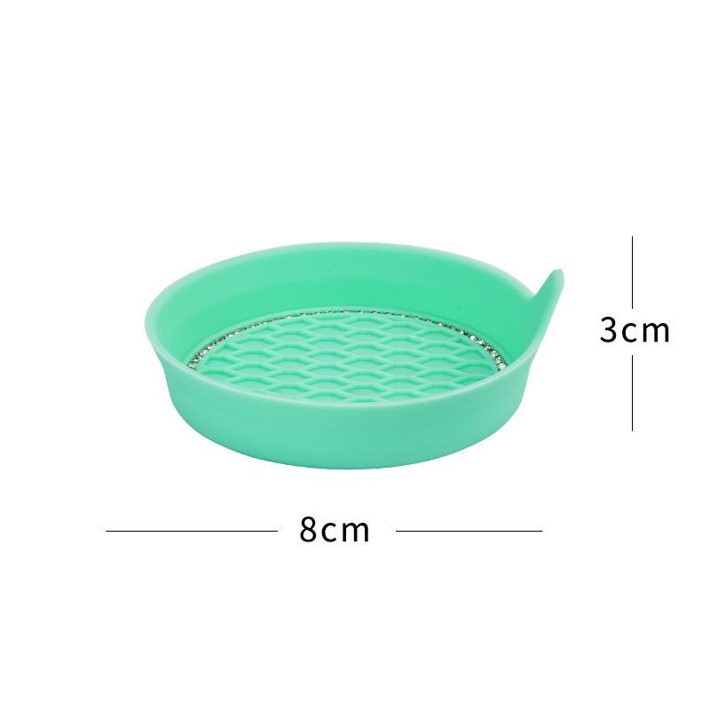 1pc Car Cup Holder Coaster Silicone Cup Holder With Bling Crystal Rhinestone Insert Non-Slip Cup Holders Silent Cup Pad