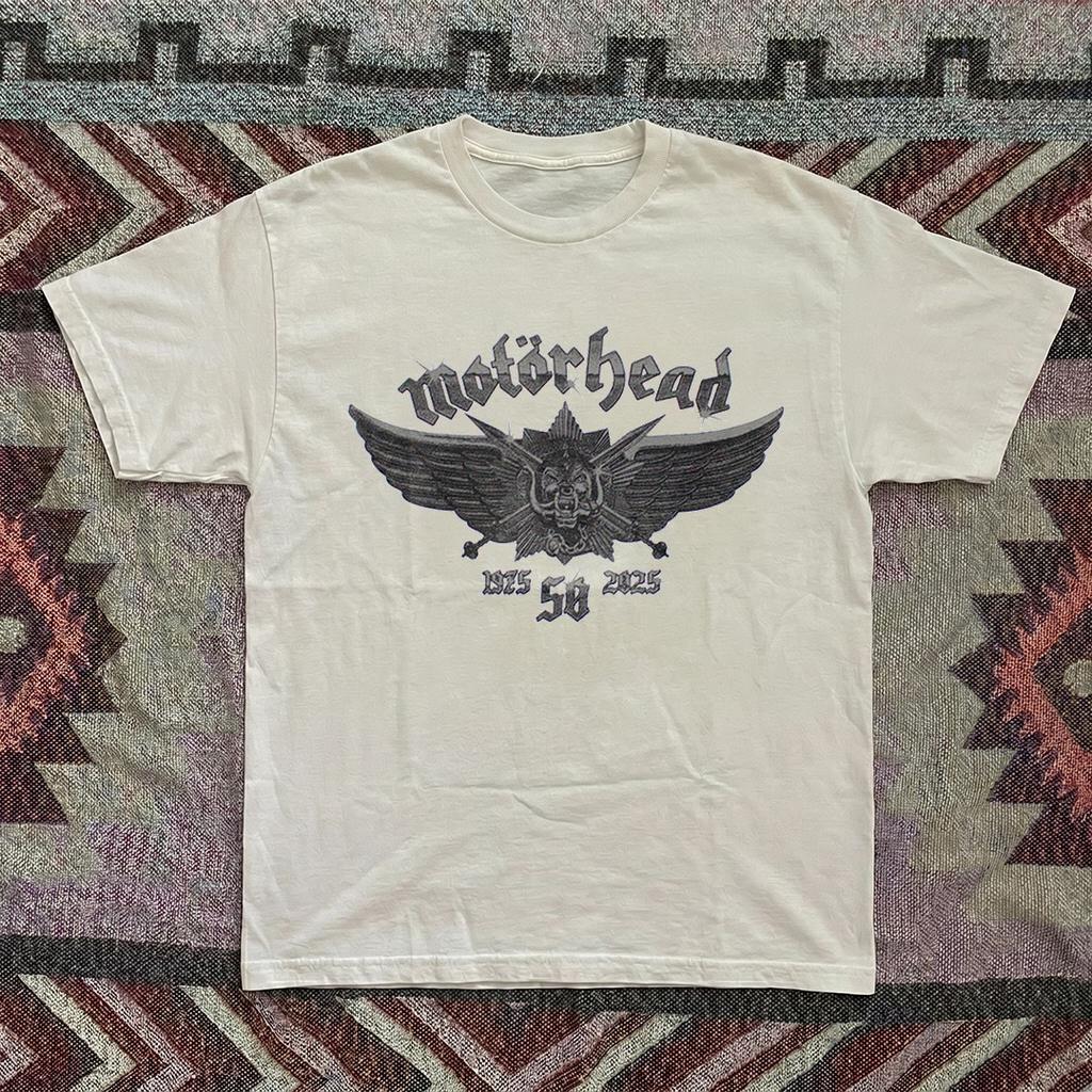 Motörhead 50th Anniversary Graphic Tee – Unisex White T-Shirt, Size S-5XL