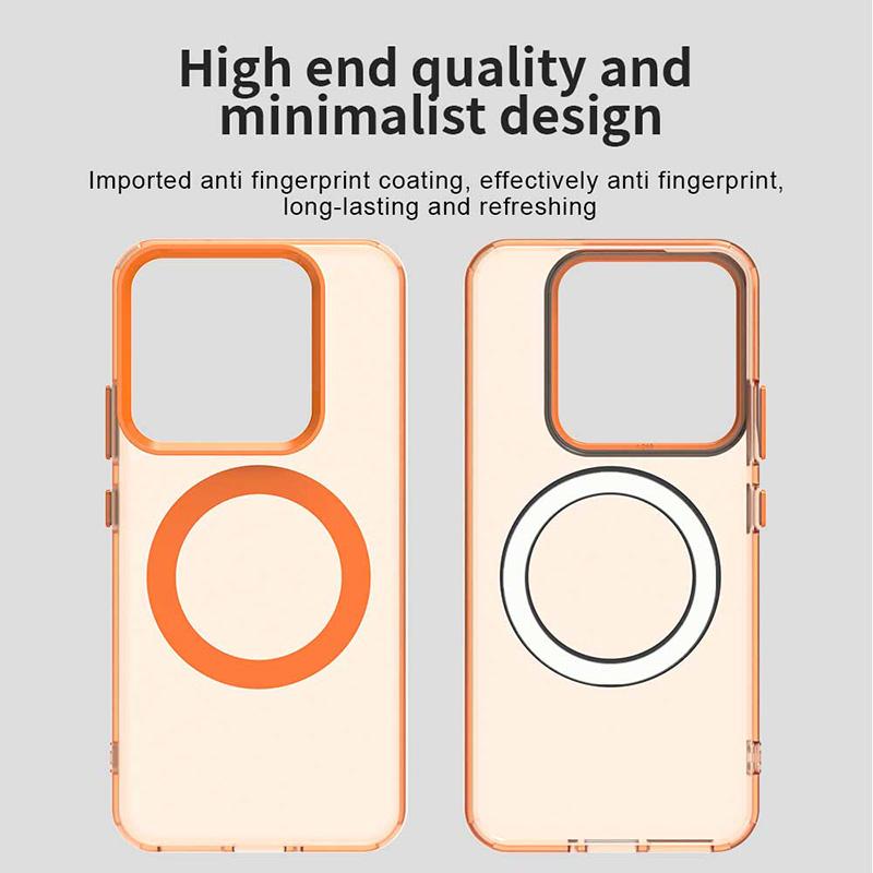 Для Xiaomi 15 Pro Конфетный цвет Для Magsafe Беспроводная зарядка Магнитный чехол Для Xiaomi 14 Ultra 14T Pro Ударопрочная Мягкая обложка Funda