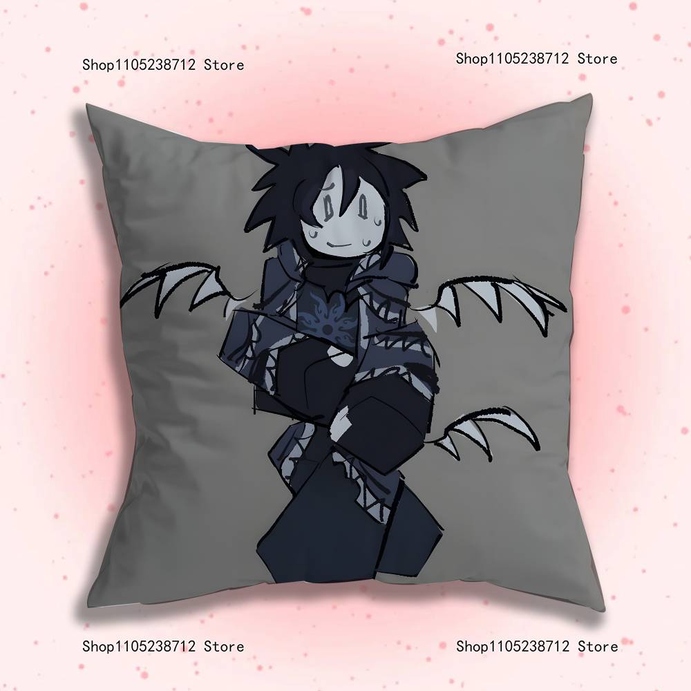 Twotime Forsaken Acrylic Anime Pillow Case Anti-Dustmite Pillowcase Invisible Zipper Silky Short Plush Sofa Cushion Cover