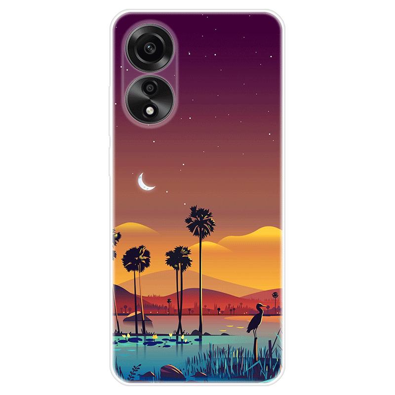 Для OPPO A58 A 58 4G чехол Мягкая силиконовая задняя крышка Мультяшный чехол для телефона Разнообразие