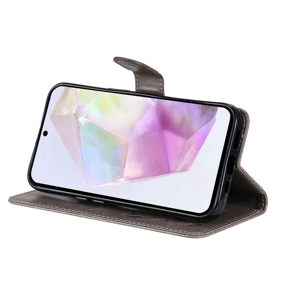 For Samsung Galaxy A36 5G Leather Wallet Case Cat Bee Pattern Phone Cover Stand