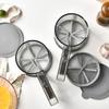 Просеиватель для муки, прозрачные весы, кухонные принадлежности, мелкая сетка, ручной фильтр для муки, кухонное сито, отличное просеивание, мелкая сетка
